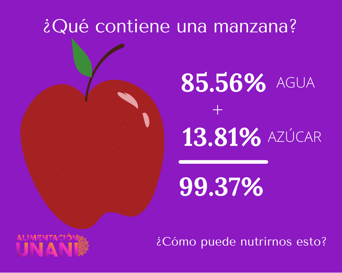 ¿Qué contiene una manzana