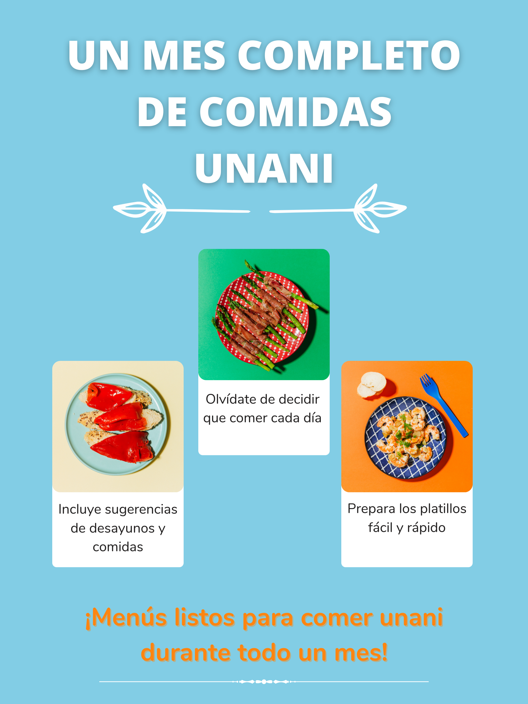 Portada Plan de 30 días de comidas unani Portada Plan de 30 días de comidas unani